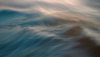 Moving, flowing water