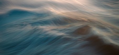 Moving, flowing water